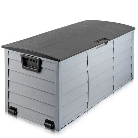 large steel lockable box for deck|lockable outdoor containers from lowe's.